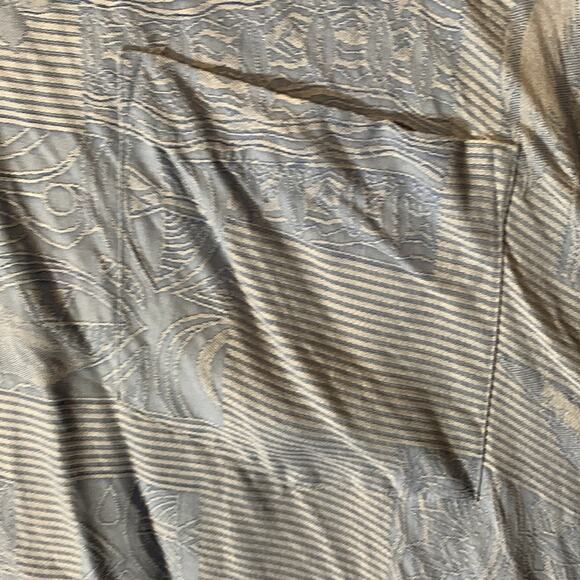 Jamaica Jaxx mens XL blue silk hawaiian tropical button down shirt vaca bahama - Picture 4 of 11